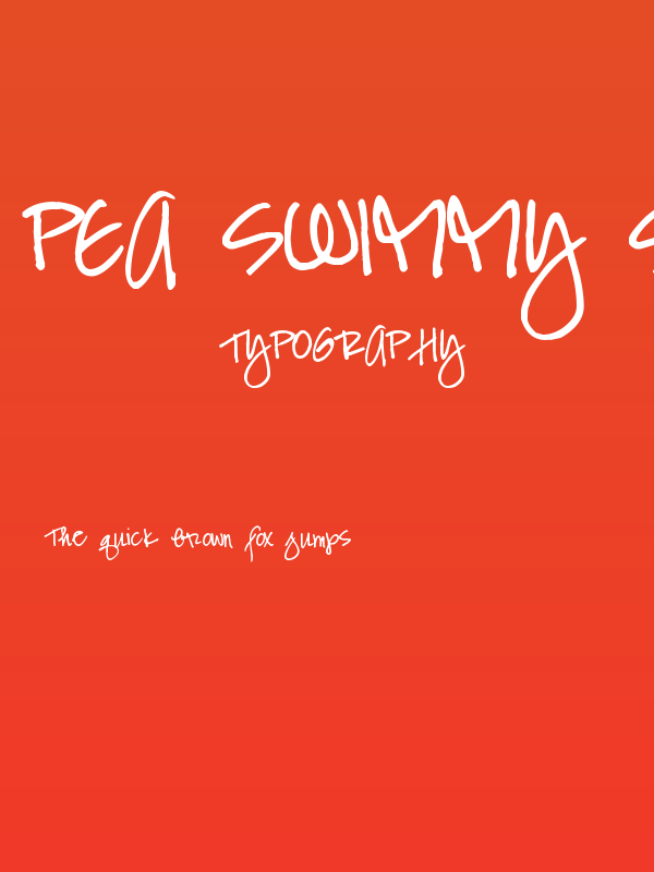 Pea Swimmy Script Poster