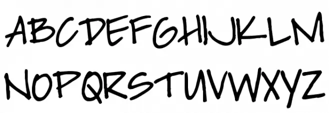 Pea Swimmy Schriftart Groß