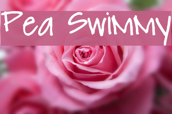 Pea Swimmy Font examples