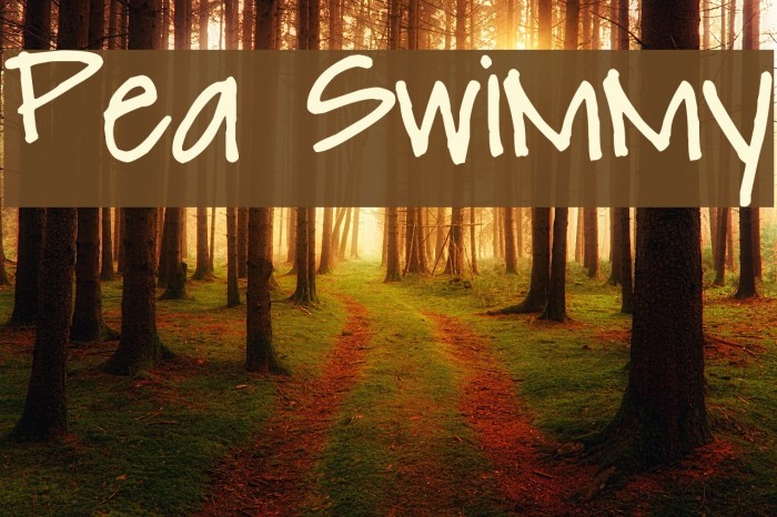Pea Swimmy Font examples