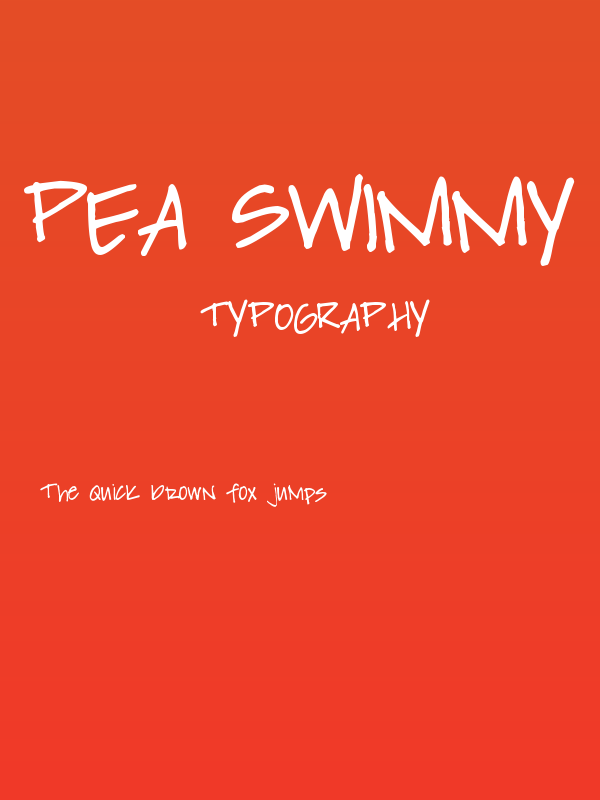 Pea Swimmy Poster