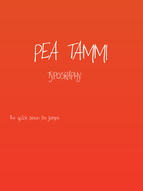 Pea Tammi Poster