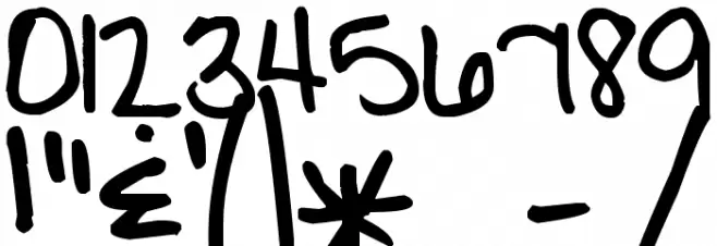 Pea Tammy Font OTHER CHARS