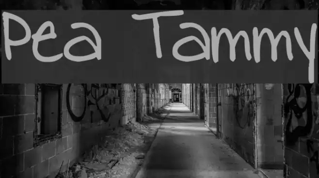 Pea Tammy Font examples