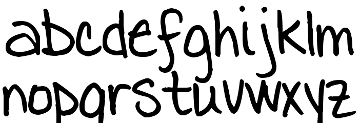 Pea Tammy Font LOWERCASE