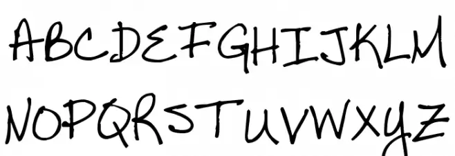 Pea Tana Schriftart Groß