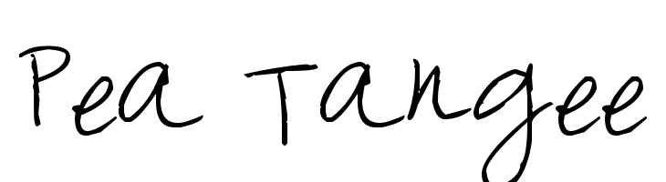 Pea Tangee Font