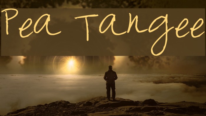 Pea Tangee Font examples