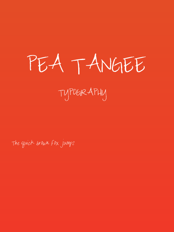 Pea Tangee Poster