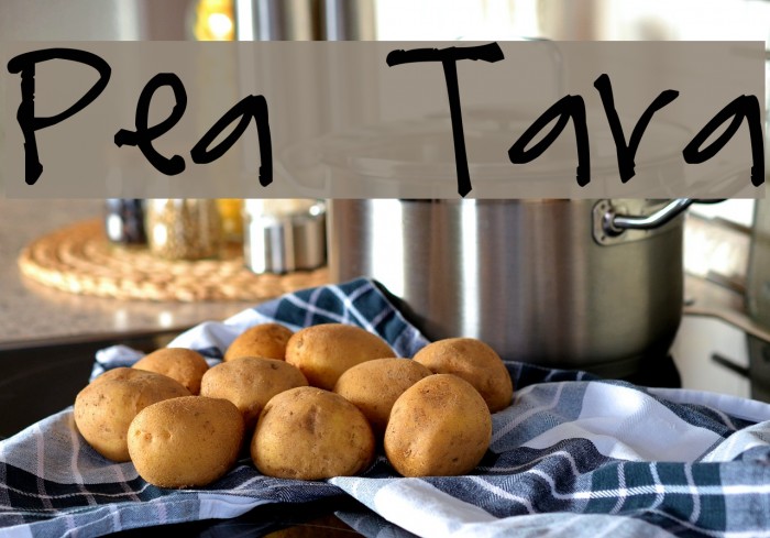 Pea Tara Font examples