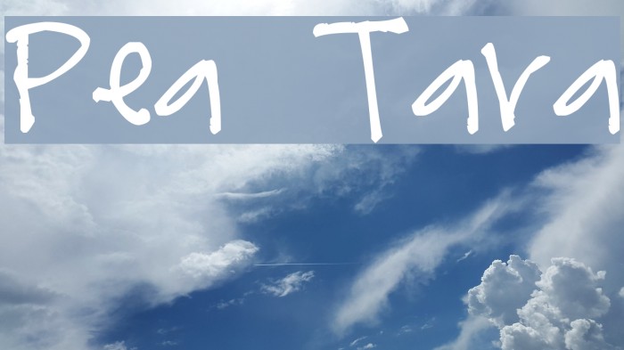Pea Tara Font examples
