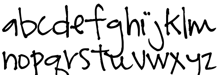 Pea Tara Font LOWERCASE