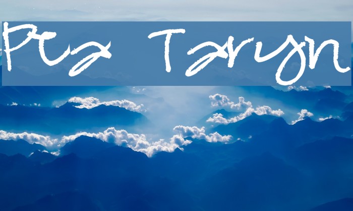Pea Taryn Font examples