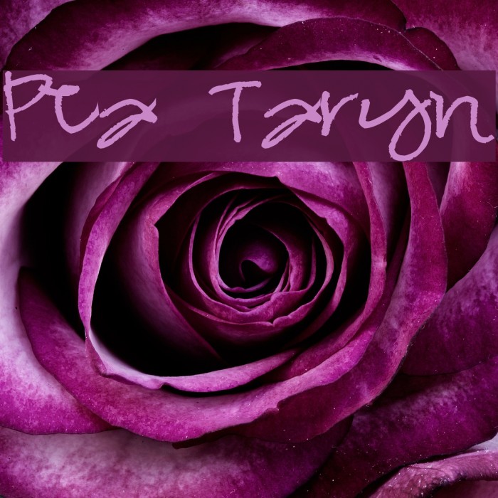 Pea Taryn Font examples