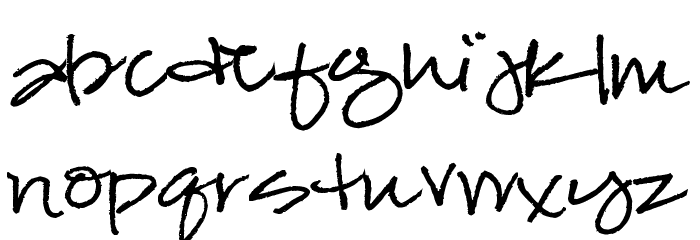Pea Taryn Font LOWERCASE