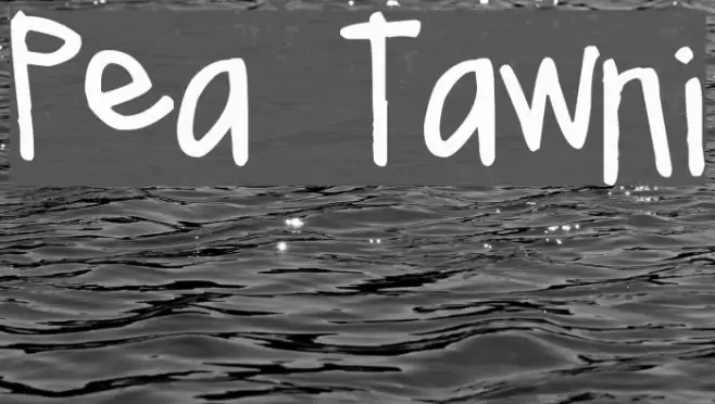 Pea Tawni Font examples