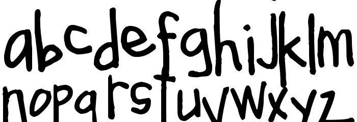 Pea Tawni Font LOWERCASE