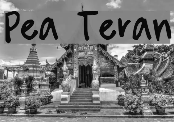 Pea Teran フォント examples