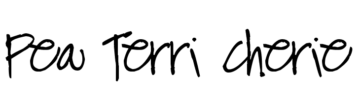 Pea Terri Cherie  font caratteri gratis