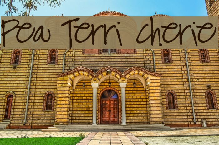 Pea Terri Cherie Font examples
