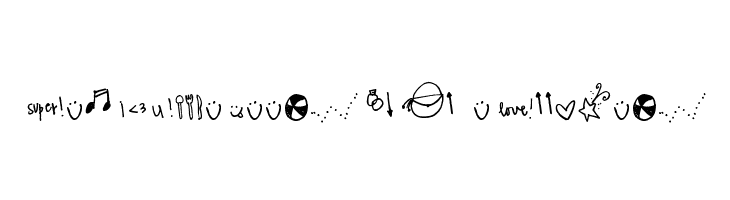 Pea The Bees In Love Doodles Font