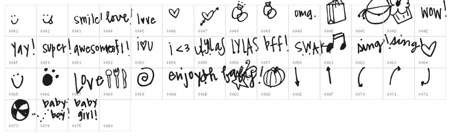 Pea The Bees In Love Doodles Character Map