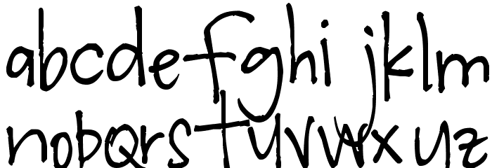 Pea Theresa Font LOWERCASE