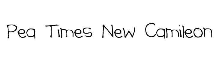 Pea Times New Camileon Font