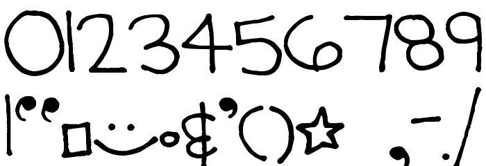 Pea Times New Camileon Font OTHER CHARS