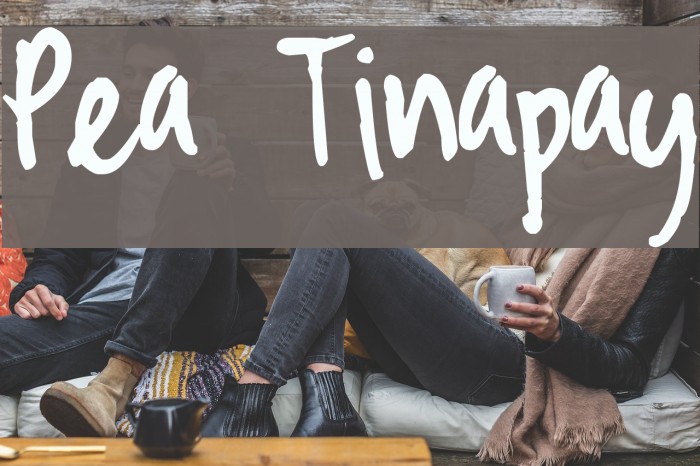 Pea Tinapay Font examples