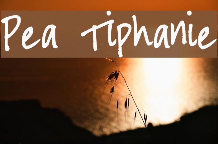 Pea Tiphanie Example 1