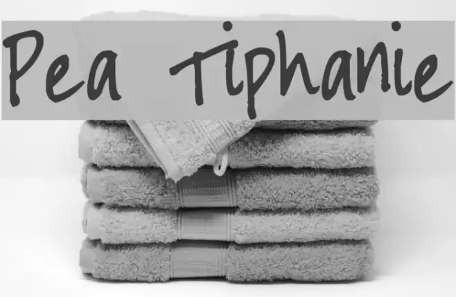 Pea Tiphanie Font examples