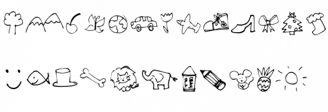 Pea Tisha's Doodles Fuentes MINÚSCULAS