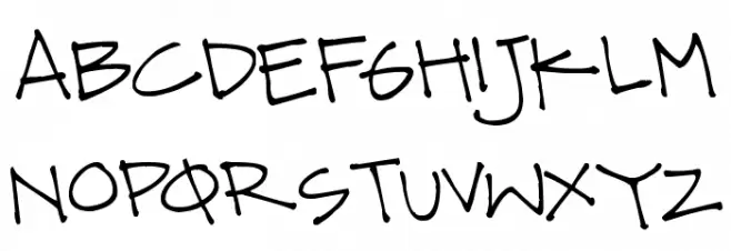 Pea Traci フォント 大文字