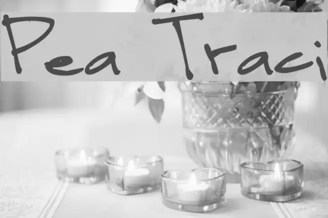 Pea Traci Font examples