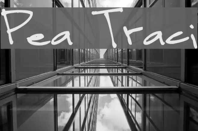 Pea Traci Font examples