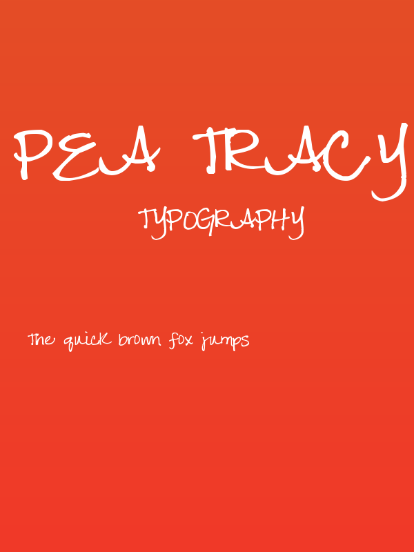 Pea Tracy Poster