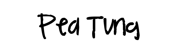 Pea Tung Шрифта