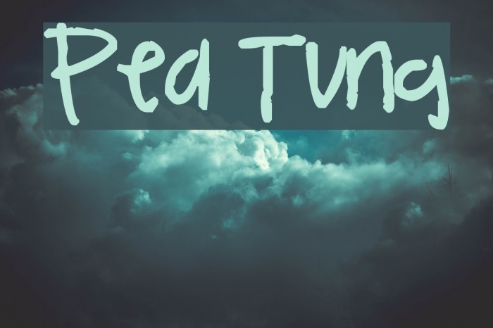Pea Tung Font examples