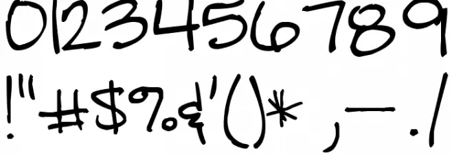 Pea Valerie Font OTHER CHARS