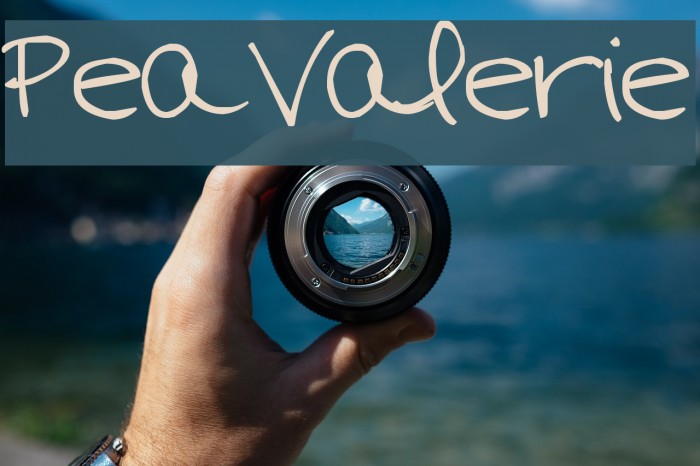 Pea Valerie Font examples