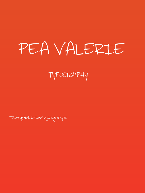 Pea Valerie Poster