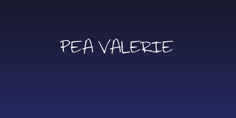 Pea Valerie Social Header