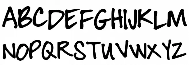 Pea Walker Schriftart Groß