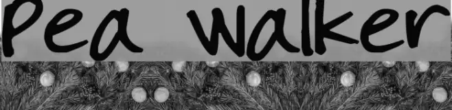 Pea Walker Font examples