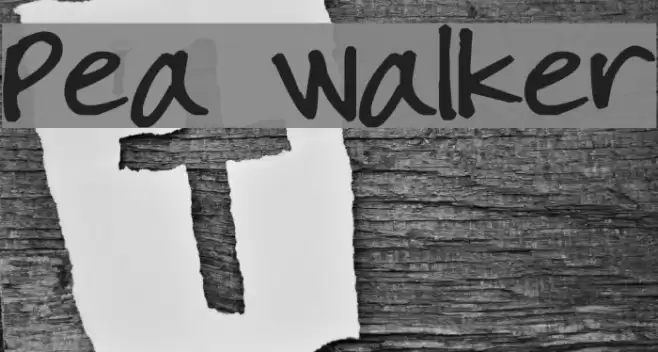 Pea Walker Font examples