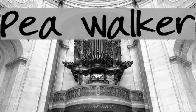 Pea Walker Font examples