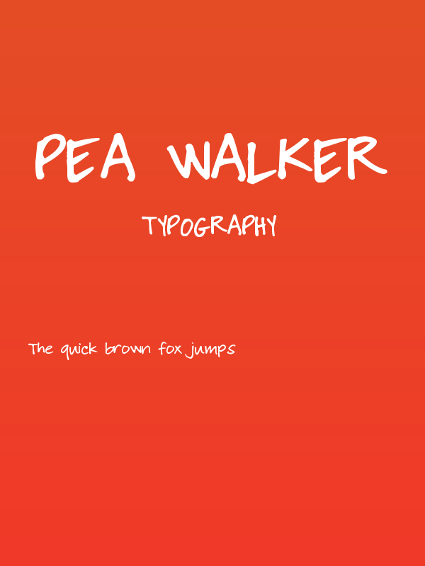 Pea Walker Poster