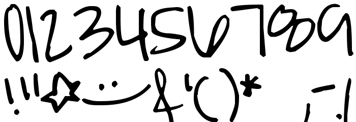 Pea Weenie Font OTHER CHARS