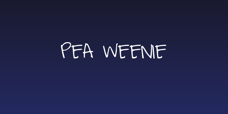 Pea Weenie Social Header